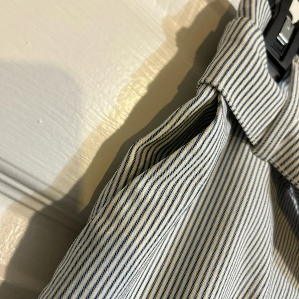 NWT Jules & Leopold Blue White Striped Belted Pull-On Capri Length Pants Size XS - Picture 6 of 10